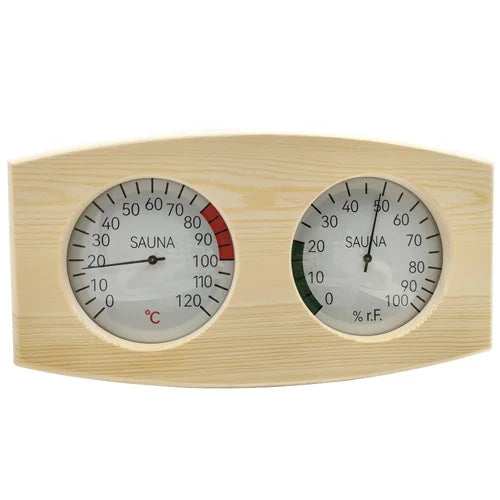 Sauna Dedicated Weat Box Accessories Wooden Sauna Thermometer Sauna Temperature And Humidity Meter