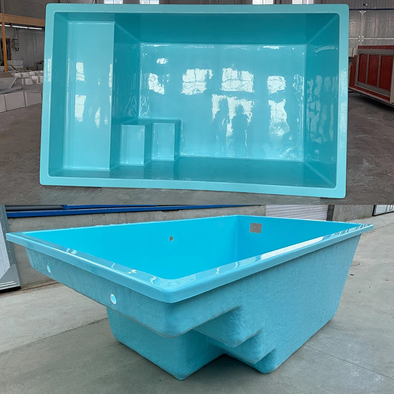 New Design Mini 2m Luxury Swimming Spa Pool With Spa and Hot Outdoor Fiberglass Plunge Swimming Pool