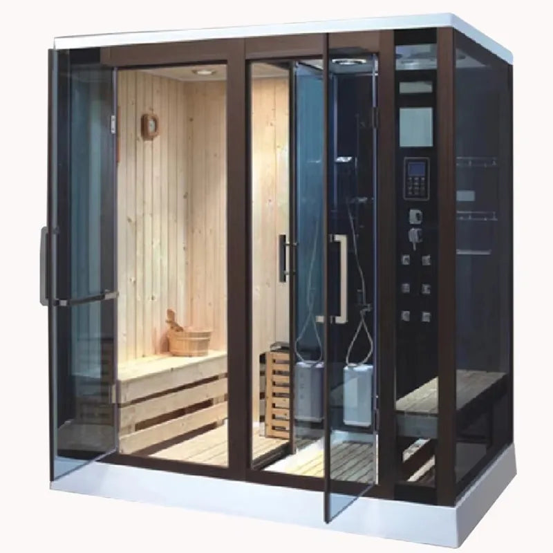 Russian a Wet Steam Sauna Cabin Room Bath Bathroom House with Shower Room Price for Two People