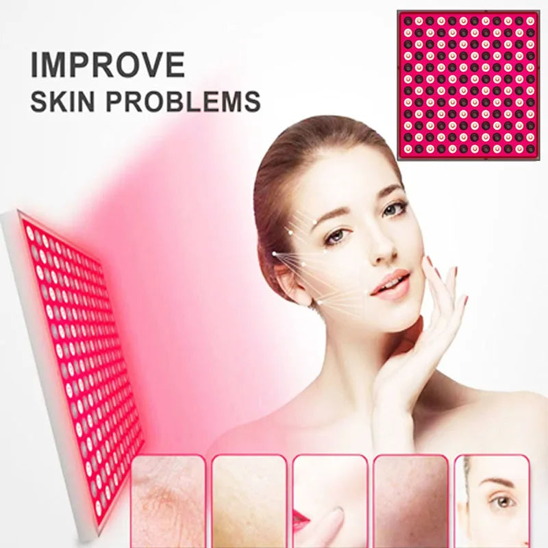 LED red panel light facial anti-aging skin care beauty 144 LED light body physiotherapy tools yoga relaxation lamp