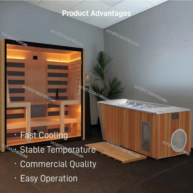 Luxury sauna cold bath system, spa, customizable
