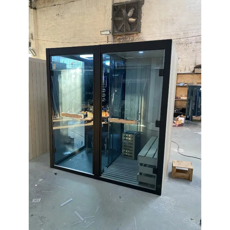 Russian a Wet Steam Sauna Cabin Room Bath Bathroom House with Shower Room Price for Two People