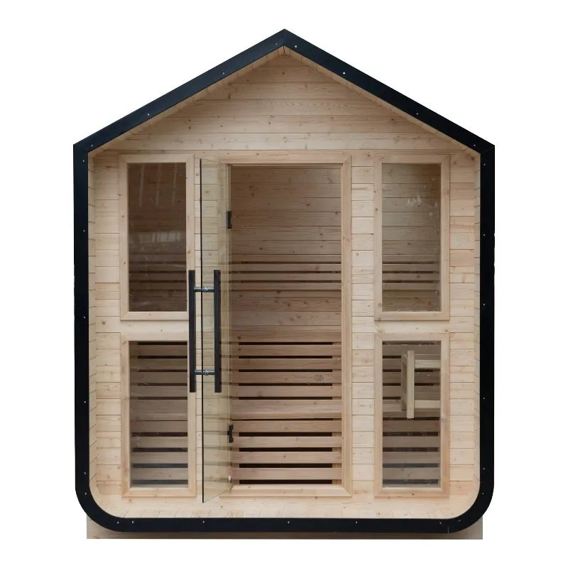 Customized Solid Wooden Home Sauna 4 Person Outdoor Sauna Indoor Suit Buiten Dome Cabin Exterior Zelt De Madera