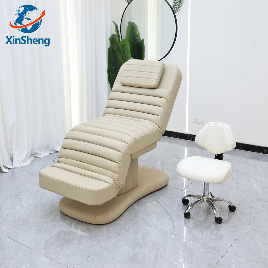 XinSheng Electric Folding Facial SPA Bed Hydrotherapy Massage Table Salon Eyelash Chair Adjustable Beauty Care Shop Furniture