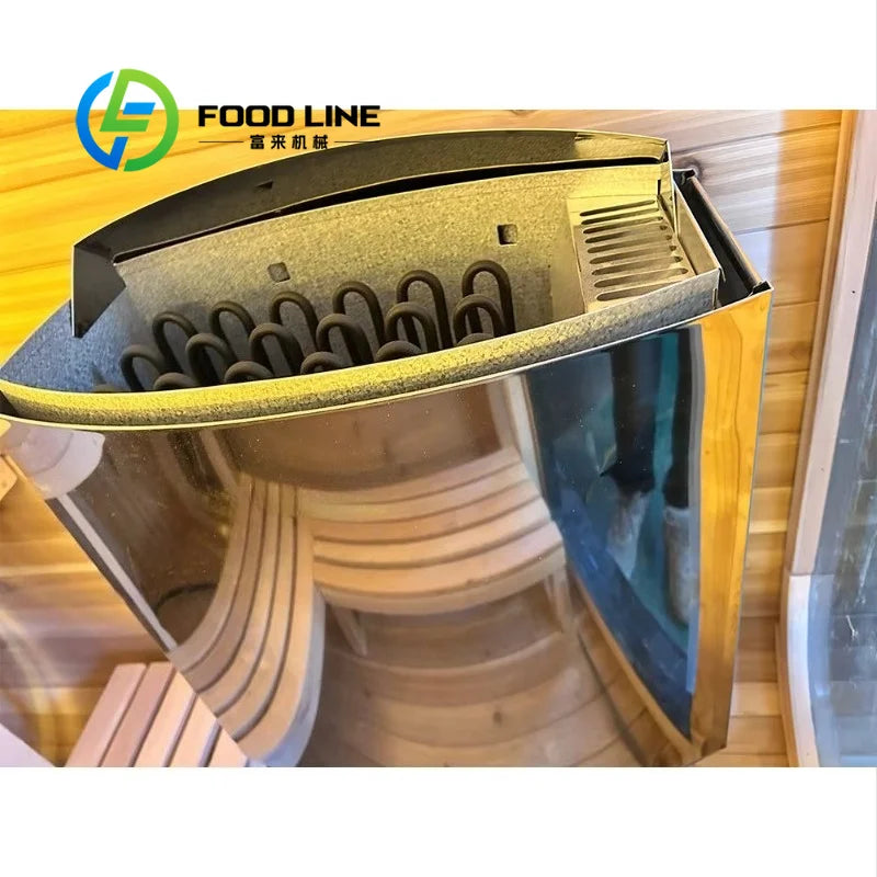 Sleek Contemporary Modern Outdoor Sauna Elegant Appearance High End Steam Room Unit for Residential Villa Garden