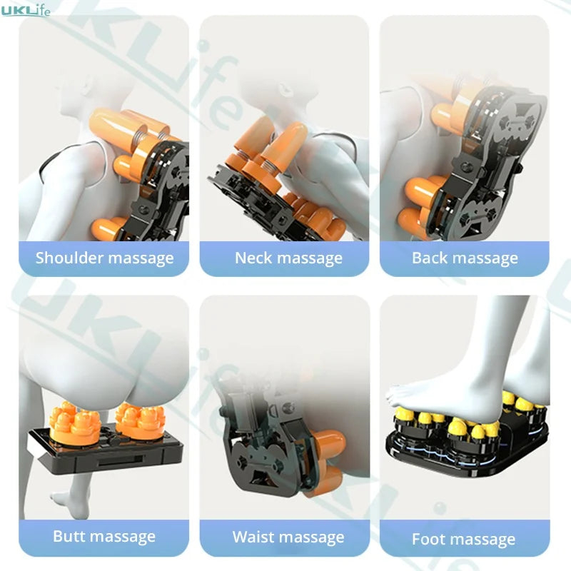 Home 4D Heating Massage Chairs Multifunctional Full Body Air Bag Wrapped Zero Gravity 3D Massage Office Sofa