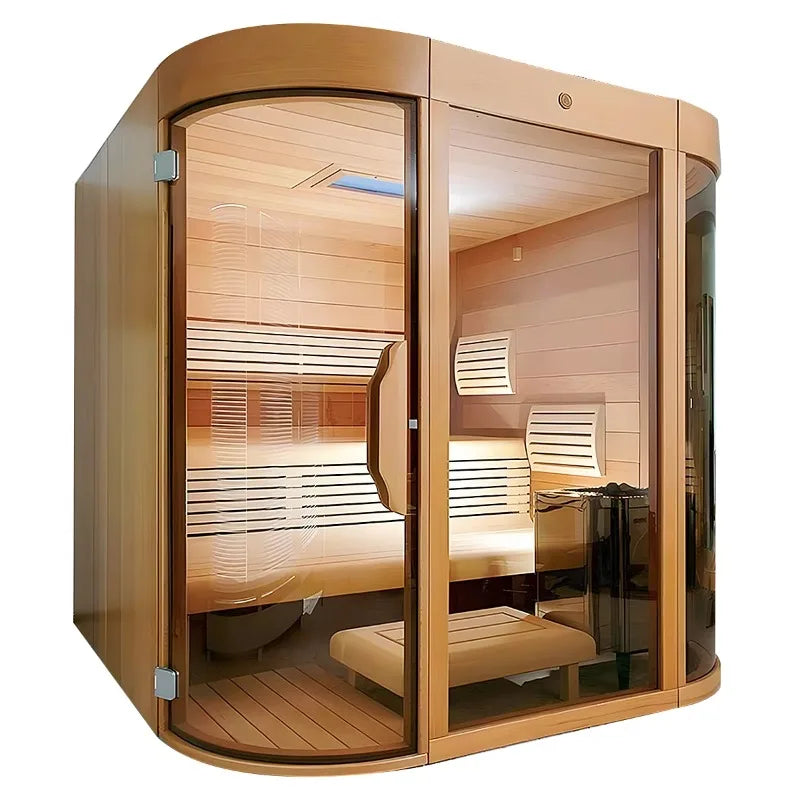 Sauna Room Infrared Home Spa Cabin Full Body Steam Therapy Relaxation Detox Electric Heating Wellness Equipment