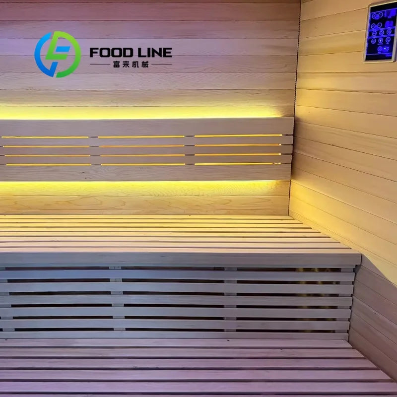 Sleek Contemporary Modern Outdoor Sauna Elegant Appearance High End Steam Room Unit for Residential Villa Garden