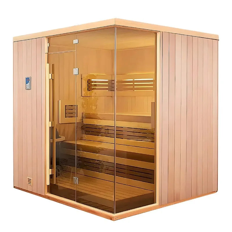 Sauna Room Infrared Home Spa Cabin Full Body Steam Therapy Relaxation Detox Electric Heating Wellness Equipment