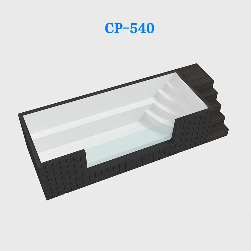 Wholesale Swim Spa Pool Outdoor Mosaic Tiles Small Size Piscina Frp Fiberglass Above Ground Cold Plunge Container Swimming Pool