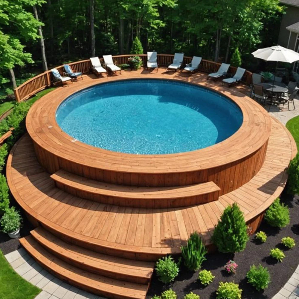 Outdoor Oval Overground Round Square Plunge Pool Small Luxury Fiberglass Above Ground Swimming Pool for Hotel