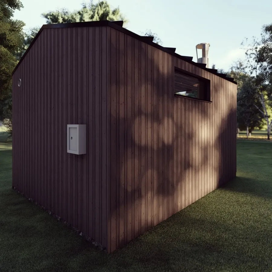 High-quality 4-person steam room and sauna outdoor solid wood