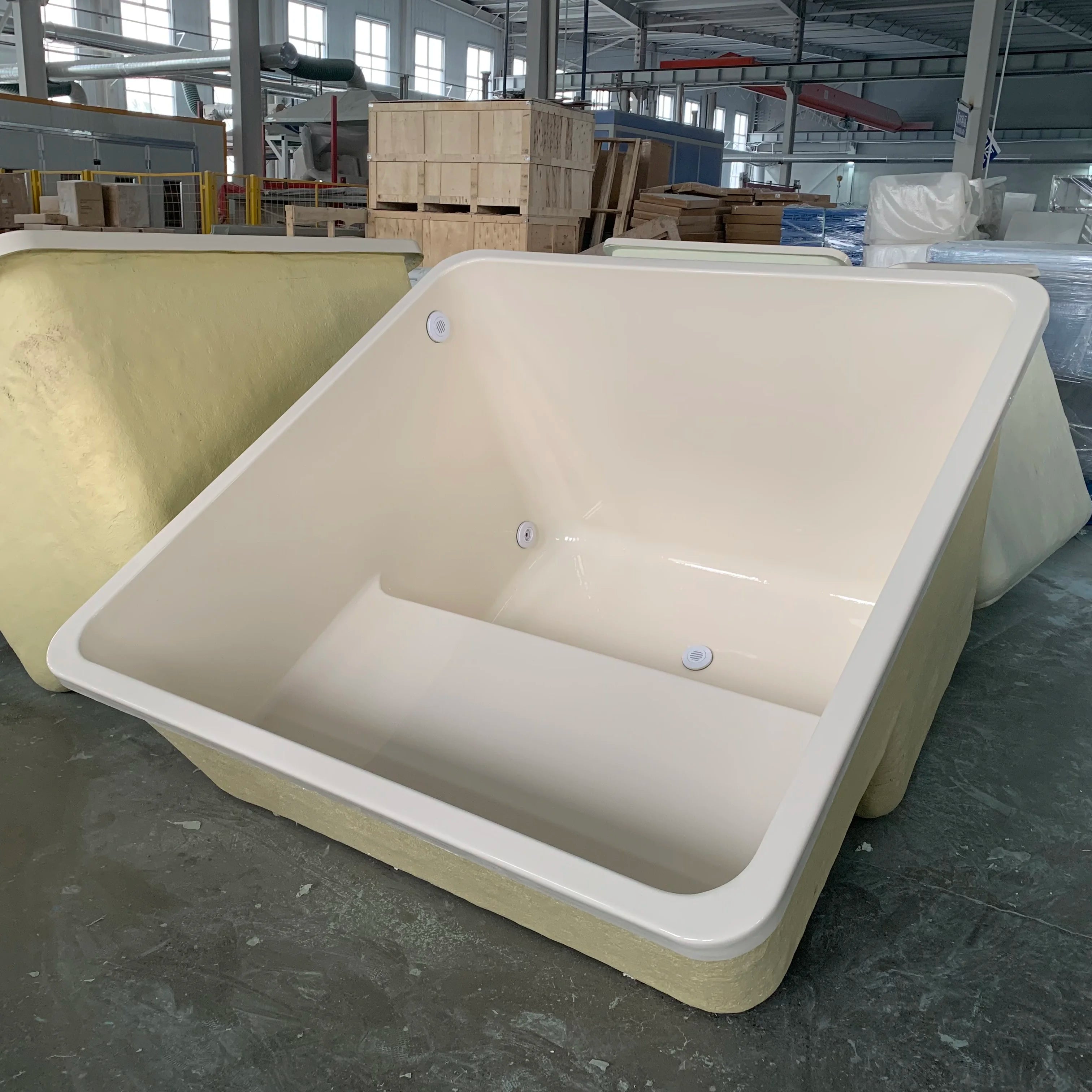 Luxury Indoor Resort Custom 2m Fiberglass Cold Plunge Pool Hot Tub Outdoor Mosaic Tiles 10ft Inground Swimming Spa Pool