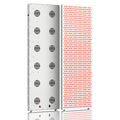 Bonliter High Quality 4725W Red Therapy Light Panel 7 Wavelength Large Size With Electric Stand for Body Pain Relief Skin Beauty