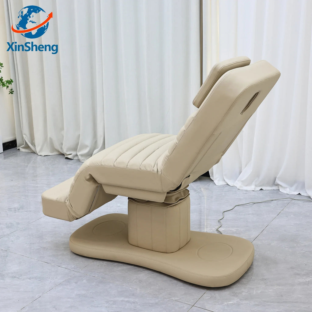 XinSheng Electric Folding Facial SPA Bed Hydrotherapy Massage Table Salon Eyelash Chair Adjustable Beauty Care Shop Furniture