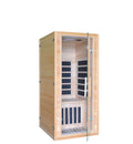 Dynamic Home Infrared Sauna Room 1 to 2 Person Wooden Canadian Hemlock 1260W Graphene Carbon Plate Heater Indoor Saunas