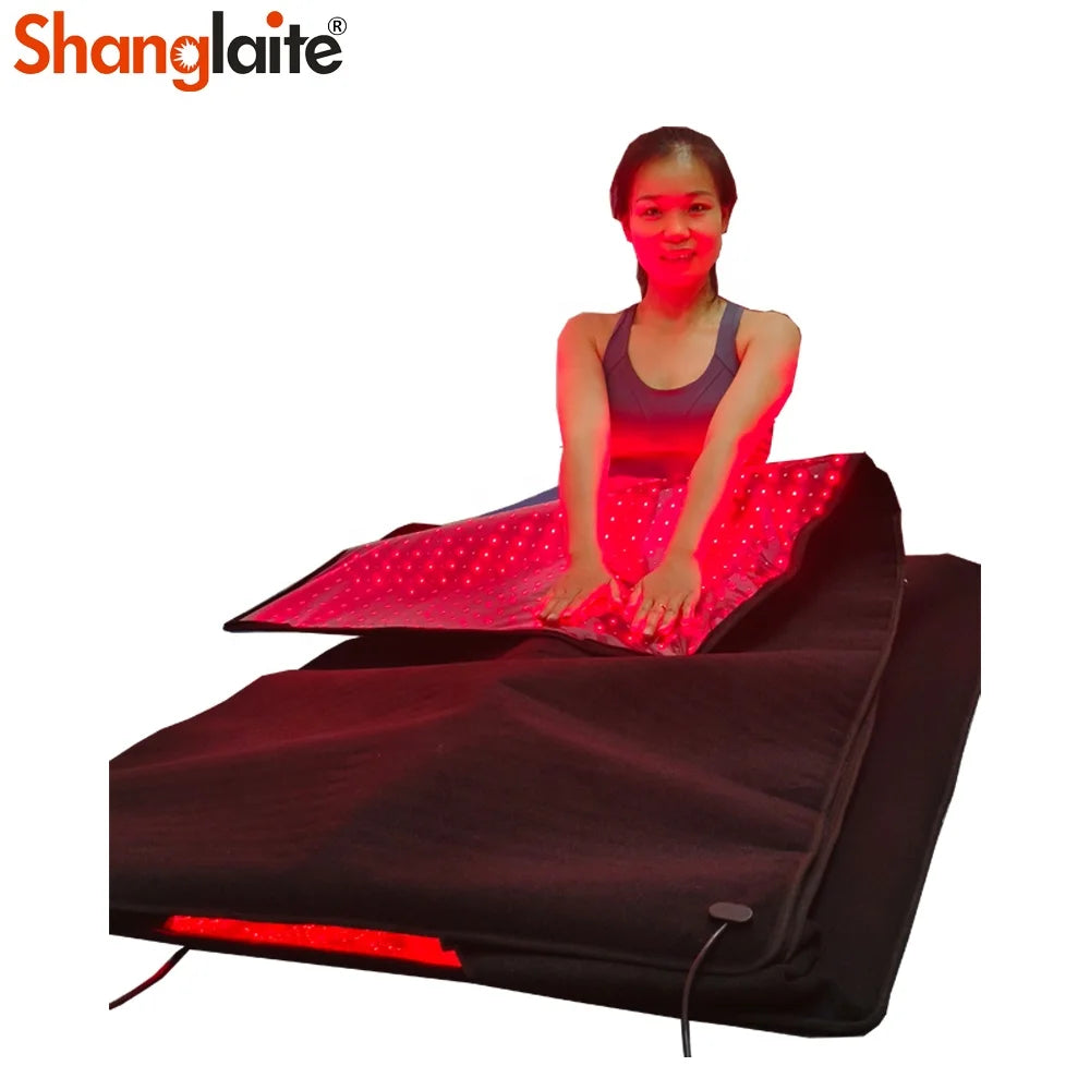 Full Body Relax 660nm 850nm 6Feet Red Light Therapy Blanket Men Women Home  Use LED Far Infrared Light Sauna Sleeping Bag