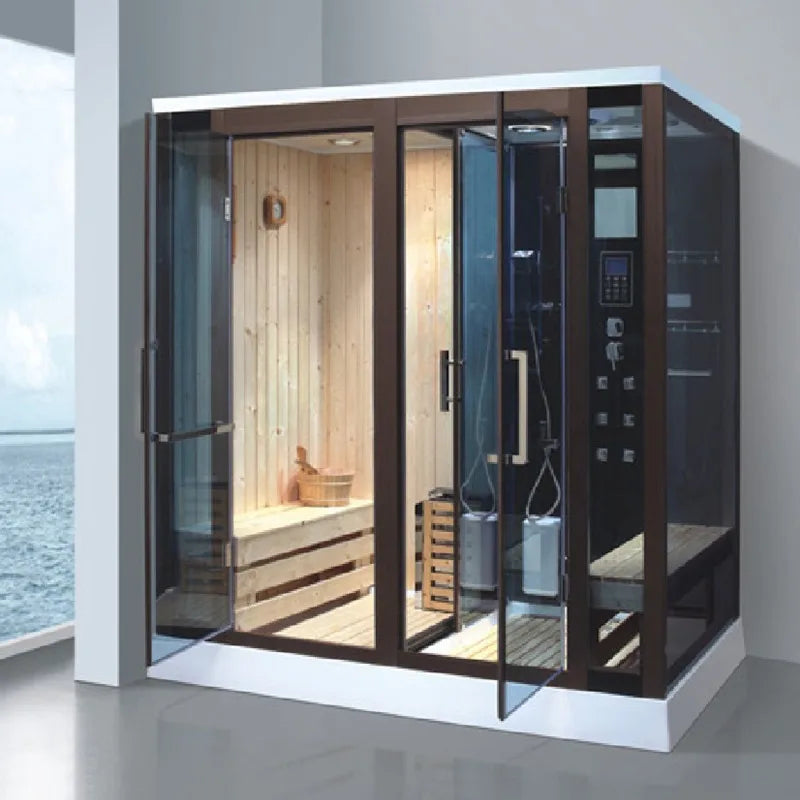 Russian a Wet Steam Sauna Cabin Room Bath Bathroom House with Shower Room Price for Two People