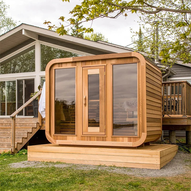 Design home 2 people wet and dry steam infrared sauna outdoor sauna