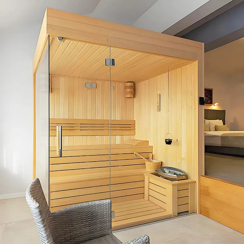 Sauna Room Infrared Home Spa Cabin Full Body Steam Therapy Relaxation Detox Electric Heating Wellness Equipment