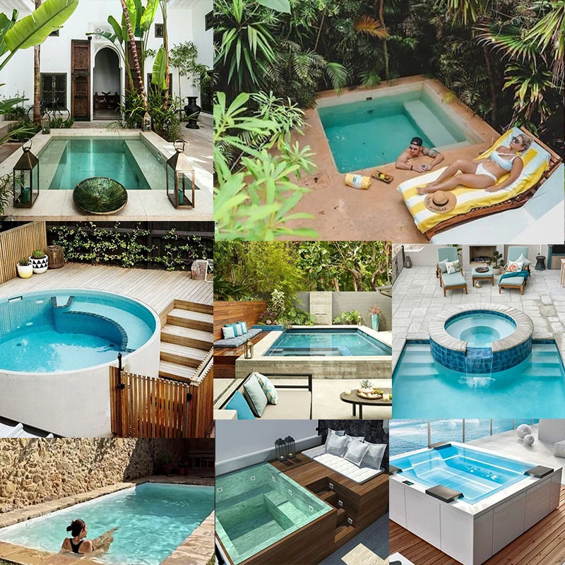 New Design Mini 2m Luxury Swimming Spa Pool With Spa and Hot Outdoor Fiberglass Plunge Swimming Pool