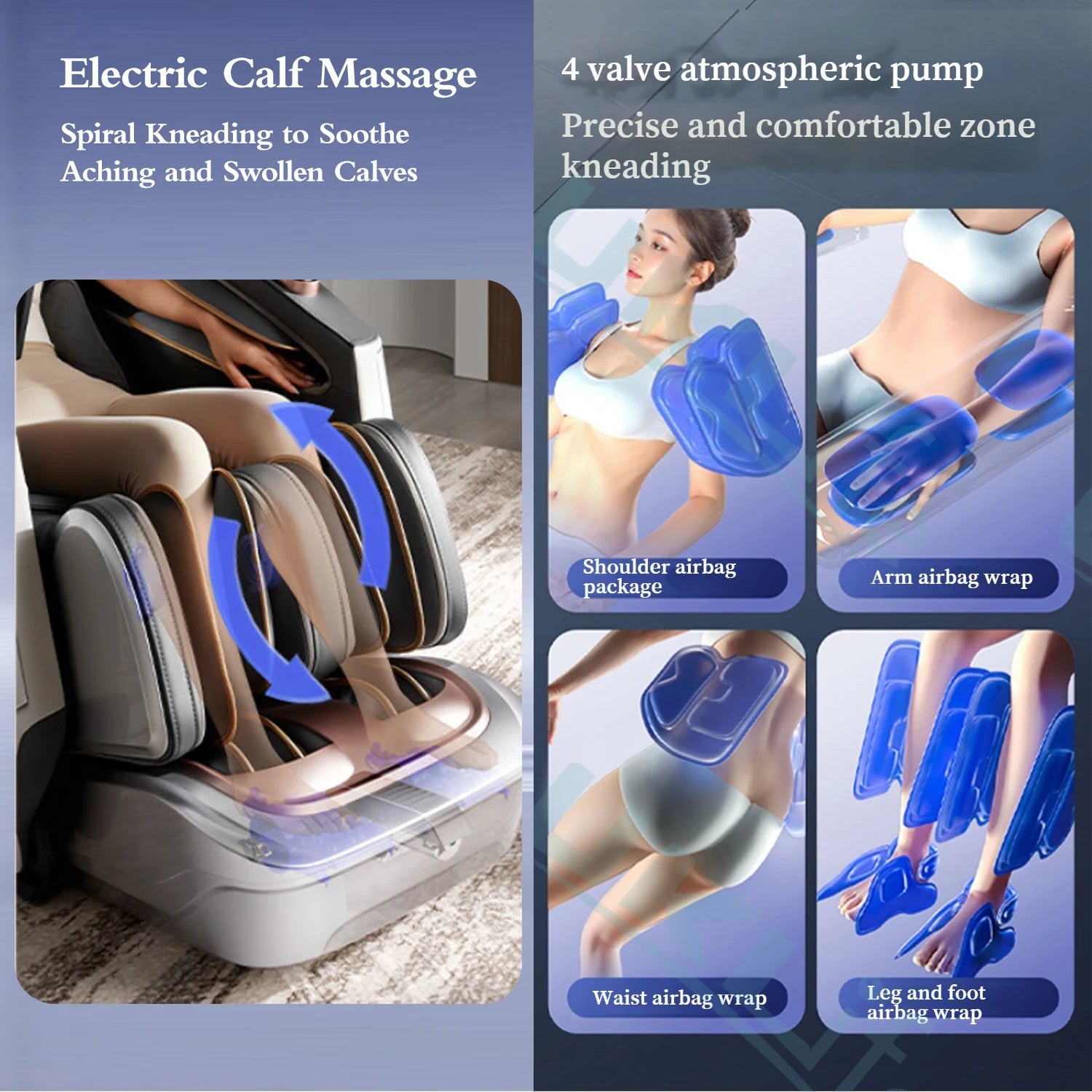 6D Massage Chair Zero Gravity SL Track Body Recliner with Heat AI Voice Control Thai Stretch for Home Office Use