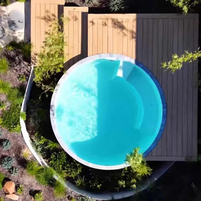 Custom Hotel House Oasis Overwater Villa Hot Day Round Plunge Pool Small Luxury Fiberglass Above Ground Swimming Pool