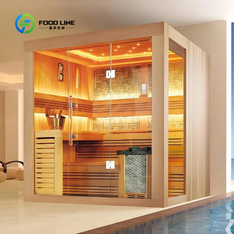 Sauna Room Infrared Home Spa Cabin Full Body Steam Therapy Relaxation Detox Electric Heating Wellness Equipment