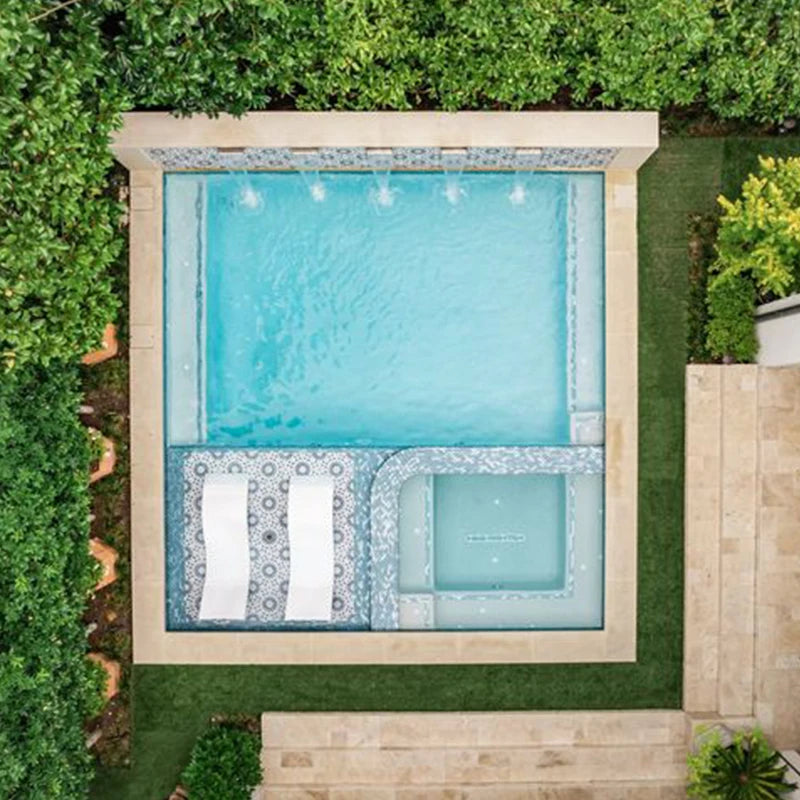 Luxury Small Size Family Inground Outdoor Plunge Pool Swim Spa Piscina Kids Home Garden Resort  Fiberglass Swimming Pool