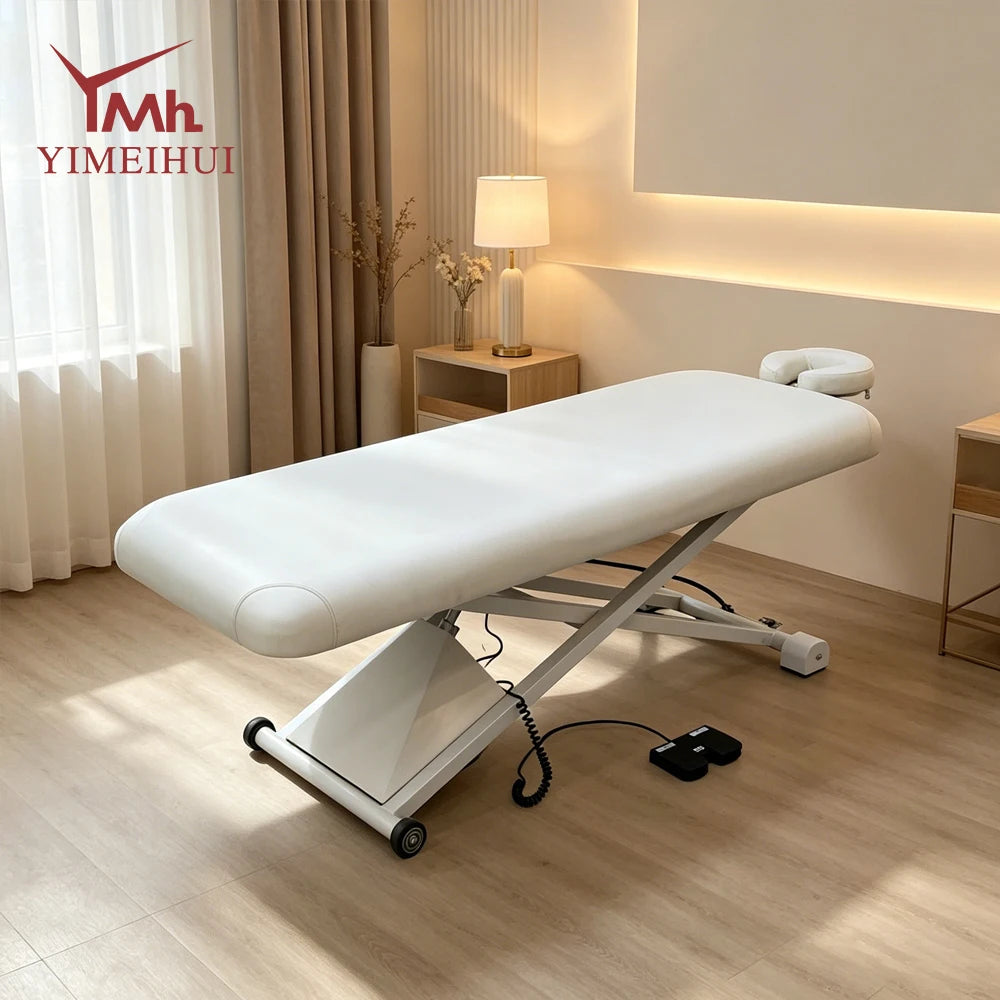 Sturdy Comfortable Height Adjustable Portable Massage Table Beauty Salon Facial Treatment Bed Physical Therapy Examination