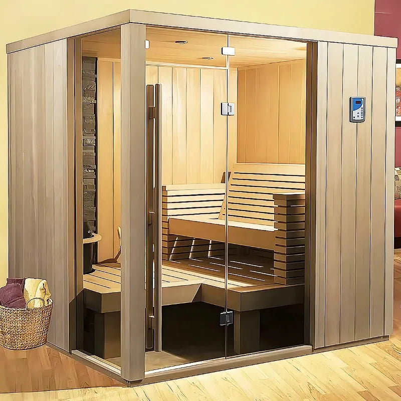 Sauna Room Infrared Home Spa Cabin Full Body Steam Therapy Relaxation Detox Electric Heating Wellness Equipment