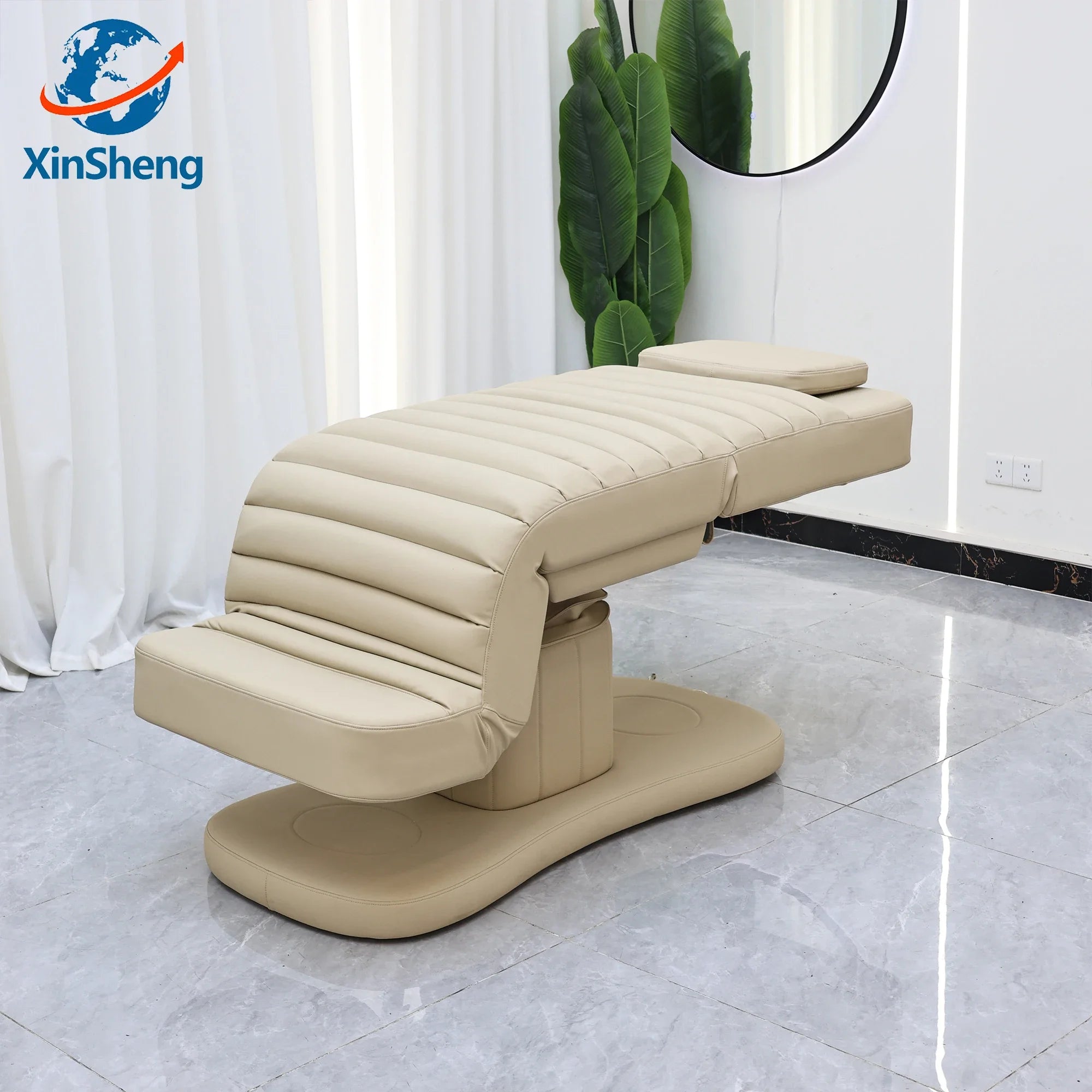 XinSheng Electric Folding Facial SPA Bed Hydrotherapy Massage Table Salon Eyelash Chair Adjustable Beauty Care Shop Furniture