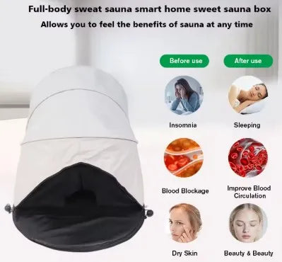 Household high-efficiency perspiration relief stress and fatigue folding sauna dome