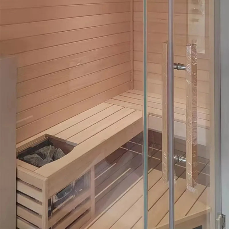 Traditional Indoor Sauna Room  With Electric Stove and Stone for 8 Person