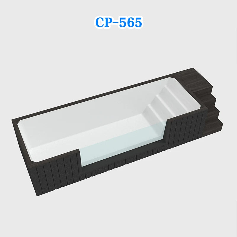 Wholesale Swim Spa Pool Outdoor Mosaic Tiles Small Size Piscina Frp Fiberglass Above Ground Cold Plunge Container Swimming Pool