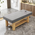Solid Wood Massage Table Professional Beauty Bed Adjustable Spa Treatment Couch for Salon Physiotherapy Lash Facial Therapy Bed