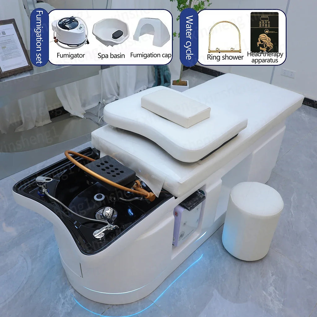 Massage Table Massage Bed Shampoo Beds Head SPA Salon Furniture Hair Washing Equipment Beauty Care Bed Sofa Cushion